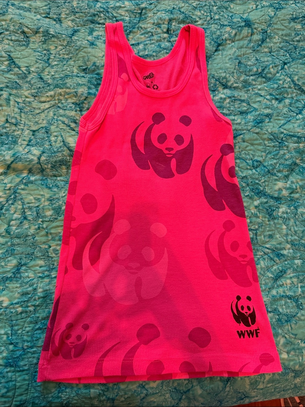 WWF Chaser Hot Pink Panda Tank Top